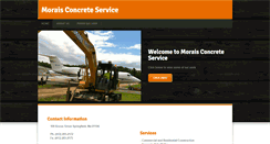 Desktop Screenshot of moraisconcrete.com